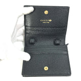 Gucci 702248 logo adidas adidas collaboration Pochette Crossbody Folded wallet Black White