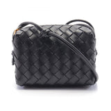 BOTTEGA VENETA Intrecciato Loop Camera Bag Shoulder Leather Women's Black 723547V1G118425