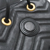 GUCCI GG Marmont quilted rucksack, leather, black, 528129