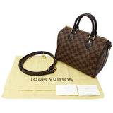 Louis Vuitton Damier Bag Women's Handbag Shoulder 2way Speedy Bandouliere 25 N41368 Brown