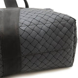 BOTTEGA VENETA New Rubber Intrecciato Tote Bag Shoulder Black 651681