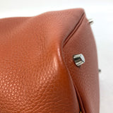 Hermes Bicolor Bag Tote Bag Hand Bag Brown x orange Based