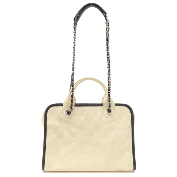 CHANEL Coco Mark Tote Bag Caviar Skin Women's