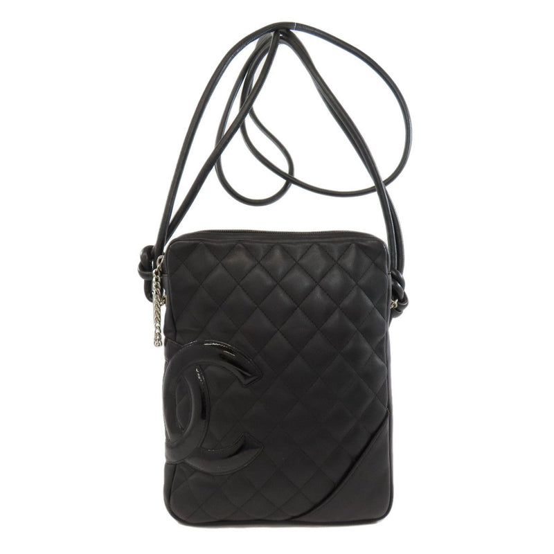 CHANEL Cambon Line Shoulder Bag Calfskin Women's