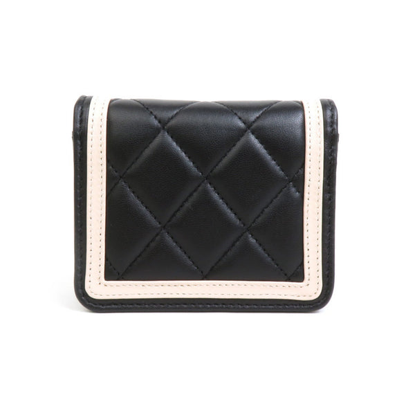 CHANEL Pouch Pochette Lambskin Black x Light Beige Women's AP3560 99901f