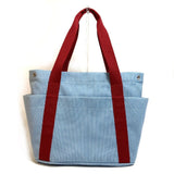 Hermes Panda pass pass bag bag in bag Tote Bag Brue Blue x Red