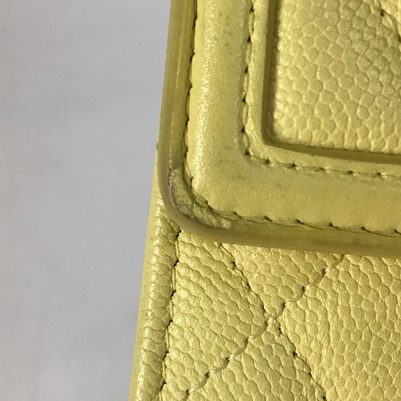 Chanel Long wallet Two fold Long Wallet yellow