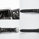 CHANEL Boyfriend Wanted de Chanel Medium Watch Stainless Steel Leather Strap Women's Black H7470