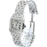 Polished CARTIER Santos Demoiselle Steel Quartz Unisex Watch W25065Z5 BF574858