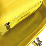 Chanel CC Mark Chain 2WAY Hand Bag Crossbody Shoulder Bag Yellow Based