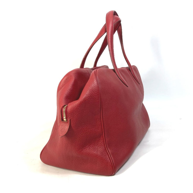 Hermes Shoulder Bag travel bag Duffle Bag Rouge Viff Red