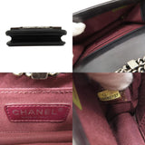 Chanel Lego Boy Shoulder Bag Calf Plastic Women's