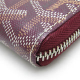 Goyard MATIGNON APM ZIP GM Men,Women Leather,Coated Canvas Long Wallet (bi-fold) Bordeaux