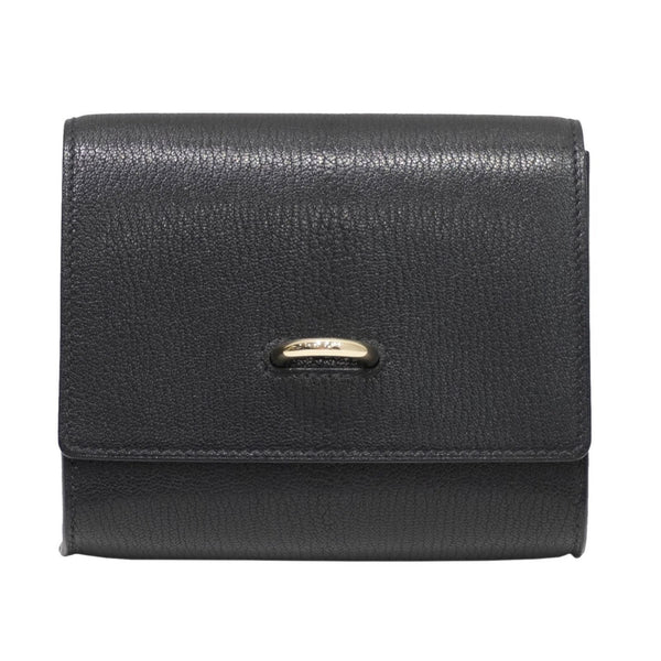 HERMES Sailor Compact Shoulder Bag Black G Metal Fittings Chevre B4 Women's Men's Bags