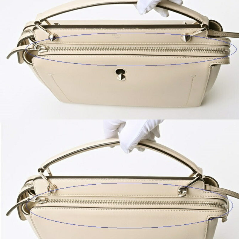 FENDI.com Shoulder Bag 8BN293 Leather Beige S-155896