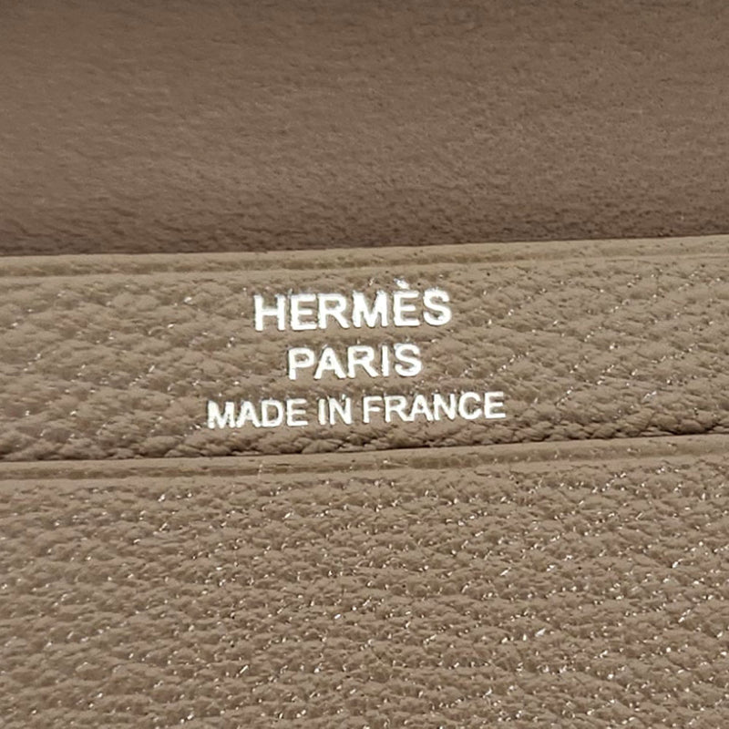 Hermes HERMES Bearn Business Card Holder Etoupe Chevre Women's Men's