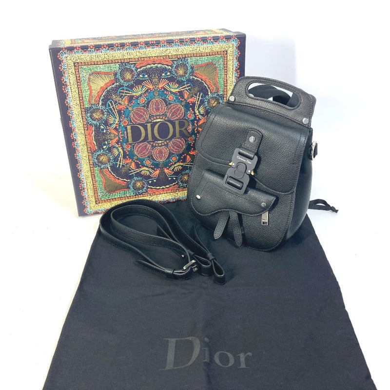 CHRISTIAN DIOR Bag Saddle backpack Backpack Black