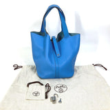 Hermes Bag Tote Bag Hand Bag Blue paradise blue SilverHardware