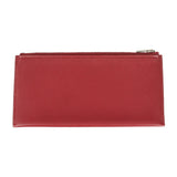 HERMES Hermes Passan Long Wallet Ever Color Rouge Grena Red Bifold X Engraved