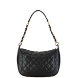 Chanel Matelasse Coco Mark Chain Shoulder Bag Black Caviar Skin Women's CHANEL