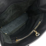 GUCCI Gucci Logo Medium Tote Bag Shoulder 674850 Embossed Leather Black Gold Hardware 2WAY Handbag 2022 Current Product