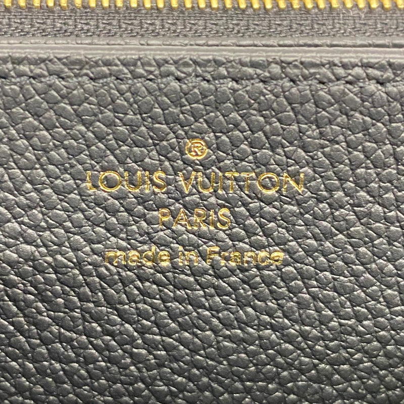 Louis Vuitton Long Wallet Monogram Empreinte Zippy M61864 Noir Ladies