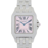 Cartier Santos de SM Watch Stainless Steel Ladies Pink Shell W25075Z5