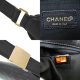 Chanel chocolate bar shoulder bag A17370 Shiramskin leather black