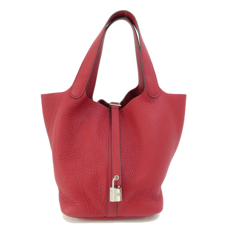 Hermes Picotan Lock MM Red Handbag Taurillon Women's HERMES