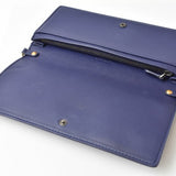 Bottega Veneta Long Wallet Chain Clutch Bag Smartphone Storage BOTTEGA VENETA Intrecciato Blue Atlantico