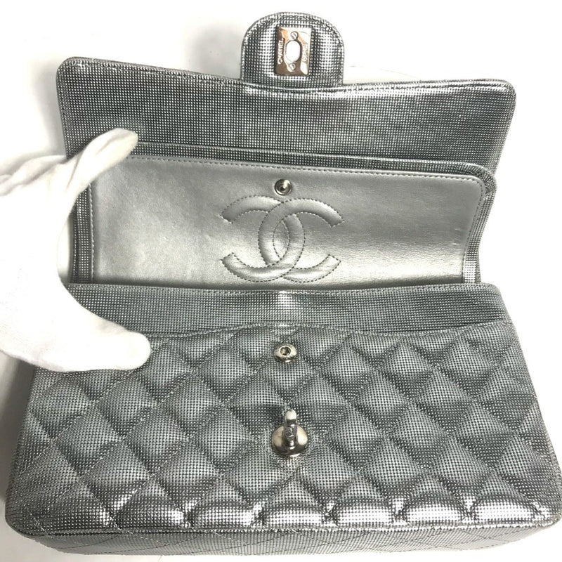 Chanel CC Mark CC Double Chain Shoulder Bag Shoulder Bag Silver