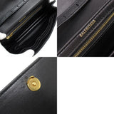 BALENCIAGA Shoulder Bag Nylon Leather Black Gold Women's w0416g