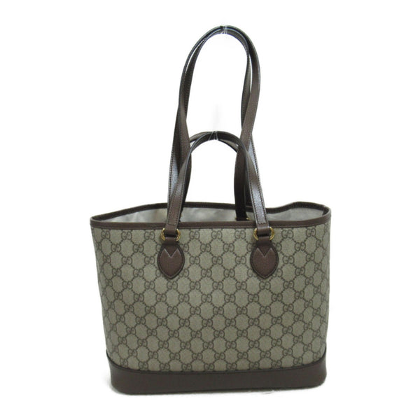 GUCCI 2Way Tote Bag Beige Brown GG canvas 765043