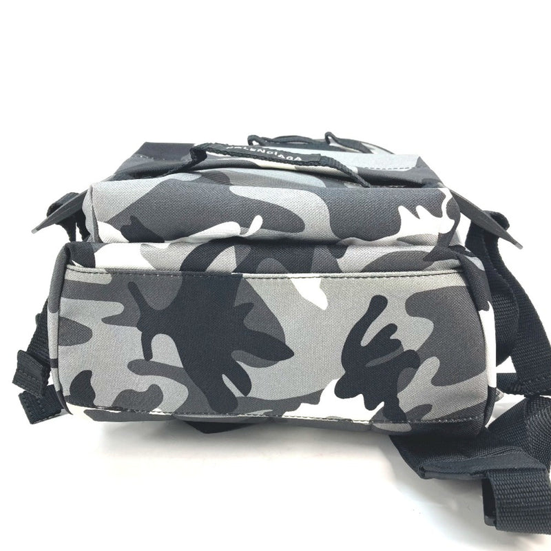 Balenciaga 6440312 Camouflage camouflage Backpack Shoulder Bag 2WAY Backpack Gray x Black