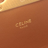 CELINE Teen Triomphe Shoulder Bag Canvas Leather Women's Brown Multicolor 188882FKR14ML