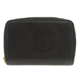 Chanel Coco Mark Wallet/Coin Case Caviar Skin for Women