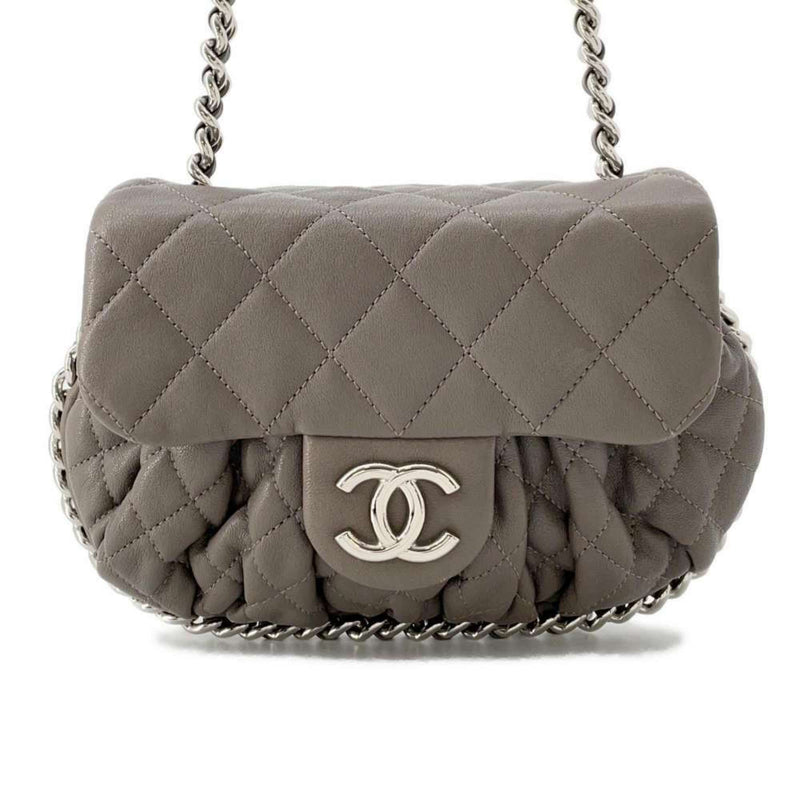 Chanel Chain Shoulder Bag Coco Mark Matelasse Around 9914 CHANEL