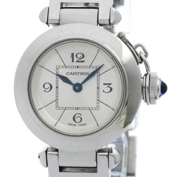 Polished CARTIER Miss Pasha Steel Quartz Ladies Watch W3140007 BF573217