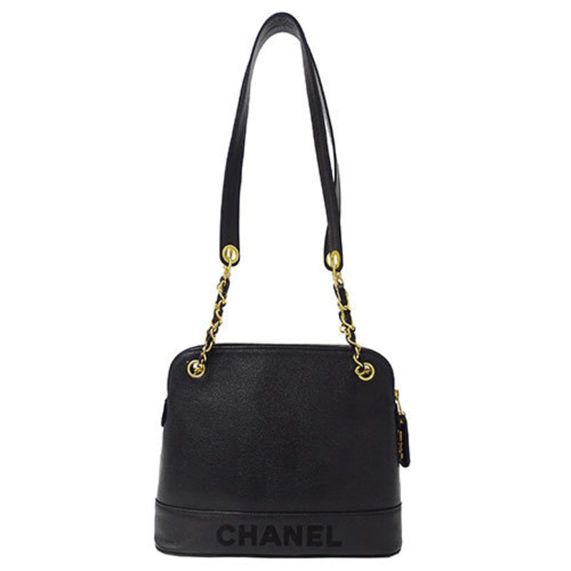 CHANEL Bag Women's Shoulder Tote Caviar Skin Black