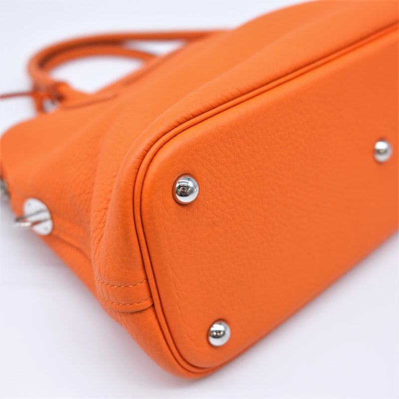 HERMES Bolide 31 Handbag Shoulder Bag Taurillon Clemence Leather Orange