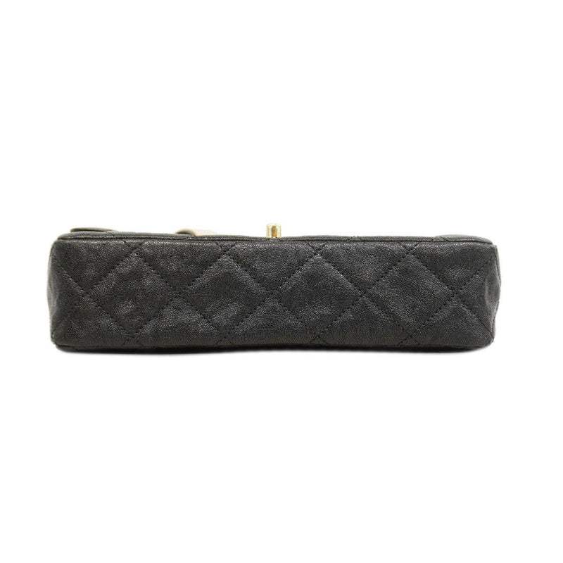 Chanel Shoulder Bag Matelasse Caviar Skin Black Ladies