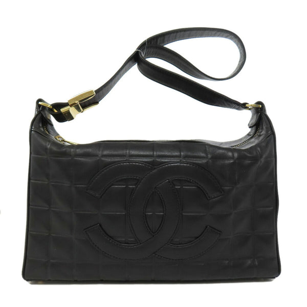 CHANEL Chocolate Bar Shoulder Bag Lambskin Women's