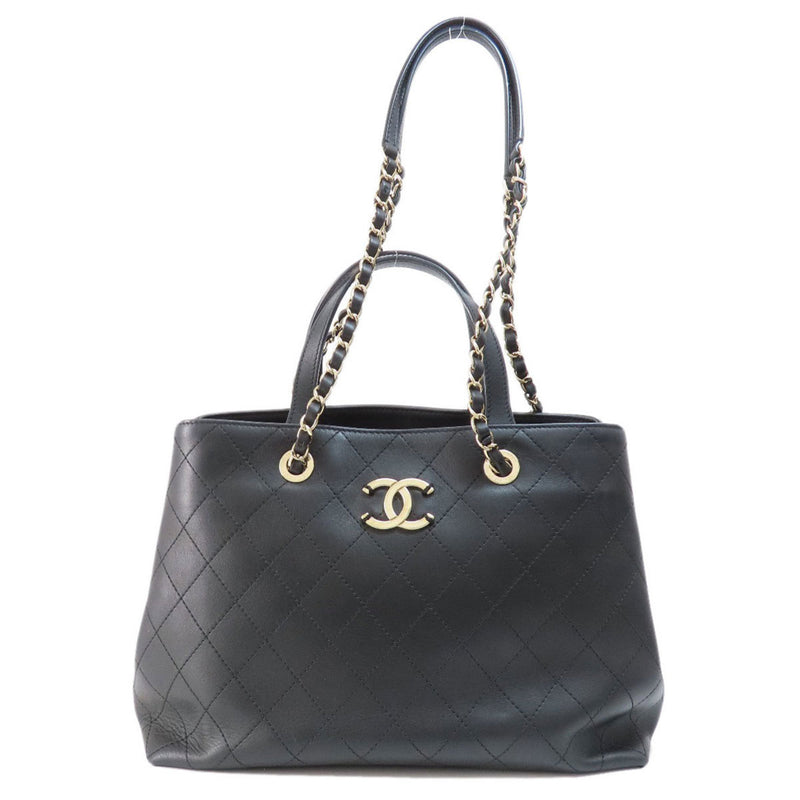 CHANEL Matelasse Coco Mark Handbag Calfskin Women's