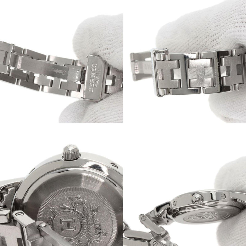 Hermes CL4.210 Clipper Watch Stainless Steel SS Ladies HERMES