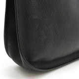 HERMES Evelyn I 1 GM Shoulder Bag Leather Black ○Y Stamp