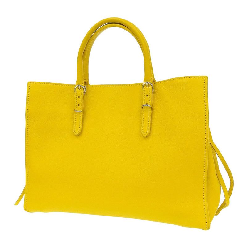 Balenciaga BALENCIAGA paper mini 2WAY bag leather yellow 370926