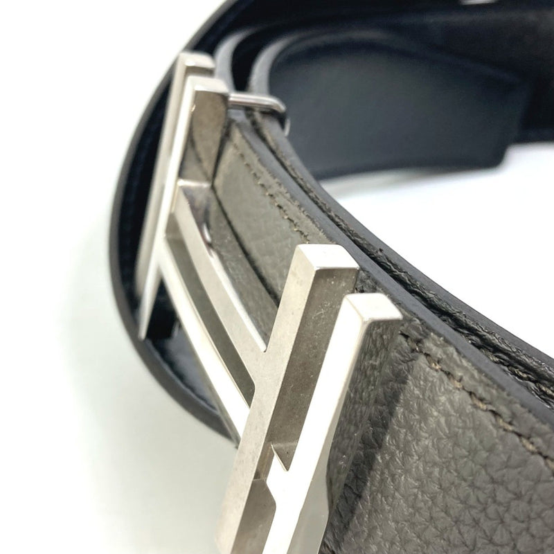 Hermes H belt belt Blanc/Noir gray