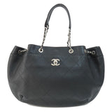 Chanel Chain Bag Coco Mark Tote Calfskin Women's CHANEL