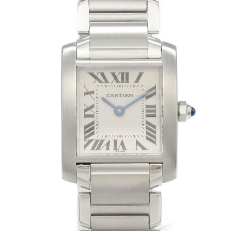 CARTIER Tank Francaise SM Watch Stainless Steel Ladies Silver W51008Q3