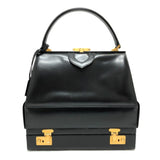 Gucci 110-0218 Jewelry box Hand Bag Black GoldHardware